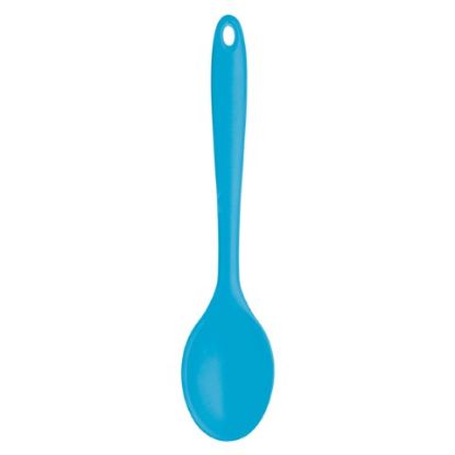 Picture of COLOURWORKS SLICONE SOLID SPOON BLUE 27CM