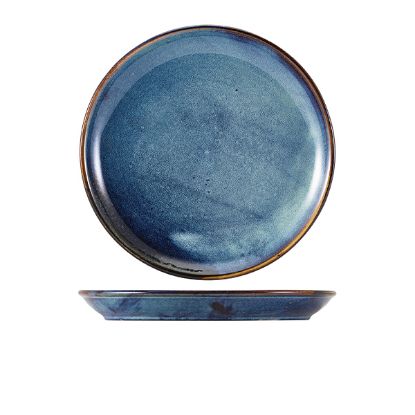 Picture of TERRA PORCELAIN AQUA BLUE COUPE PLATE 27.5CM (6)