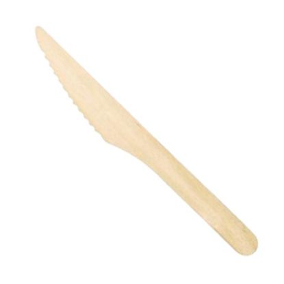 Picture of DISPOSABLE WOODEN KNIFE x 100