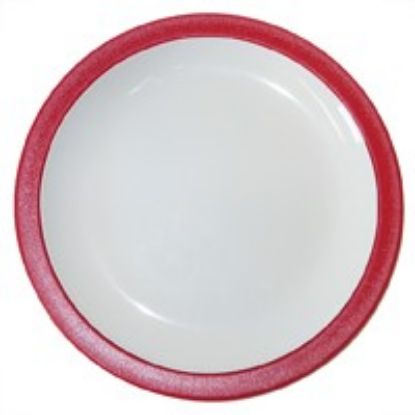 Picture of DUO POLYCARB PLATE 6.75" WITH RED RIM (12)