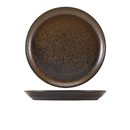 Picture of TERRA PORCELAIN CINDER BLACK COUPE PLATE 27.5CM (6)