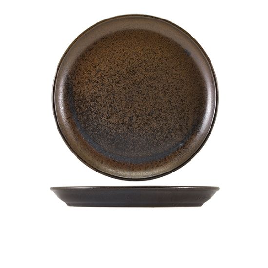 Picture of TERRA PORCELAIN CINDER BLACK COUPE PLATE 30.5CM (6)