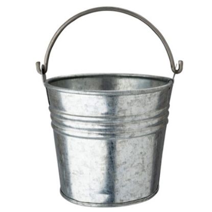 Picture of ROUND BUCKET GALVANISED STEEL 10.5X10.5CM/600ML