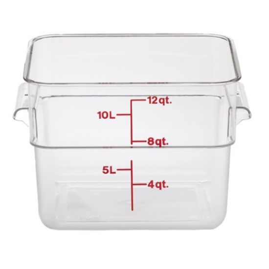 Picture of CAMBRO CAMSQUARES 2QT 1.9LTR POLYCARBONATE FOOD STORAGE CONTAINER 185x185x100