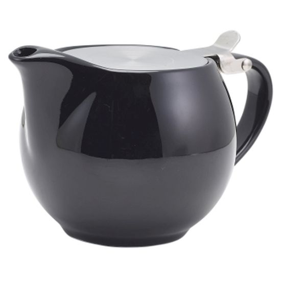 Picture of GENWARE PORCELAIN BLACK TEAPOT WITH ST/ST LID AND INFUSER 50CL 17.6oz (6)