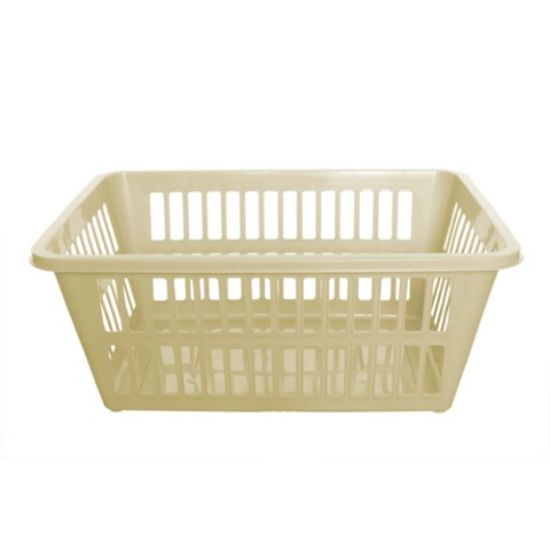 Picture of WHITEFURZE RECT LAUNDRY BASKET LARGE 59X24X44 CREAM