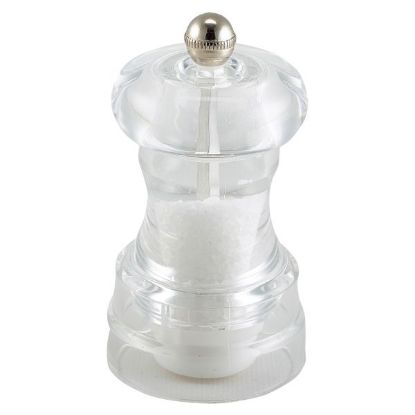 Picture of GENWARE ROUND SALT/PEPPER GRINDER ACRYLIC 10CM