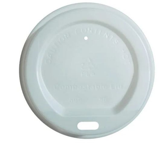 Picture of EDENWARE PLA COMPOSTABLE WHITE SIP THRU LID FOR 12-16oz (1000)