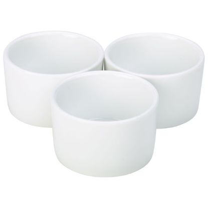 Picture of GENWARE PORCELAIN CONTEMPORARY SMOOTH RAMEKIN 6.5CM 2.8oz WHITE (6)