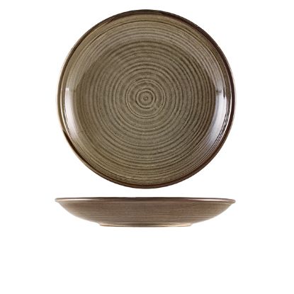 Picture of TERRA PORCELAIN SMOKE GREY DEEP COUPE PLATE 28CM (3)