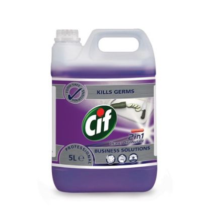 Picture of CIF SAFEGUARD CONCENTRATE CLEANER DISINFECTANT 2 IN 1 5LTR(2)