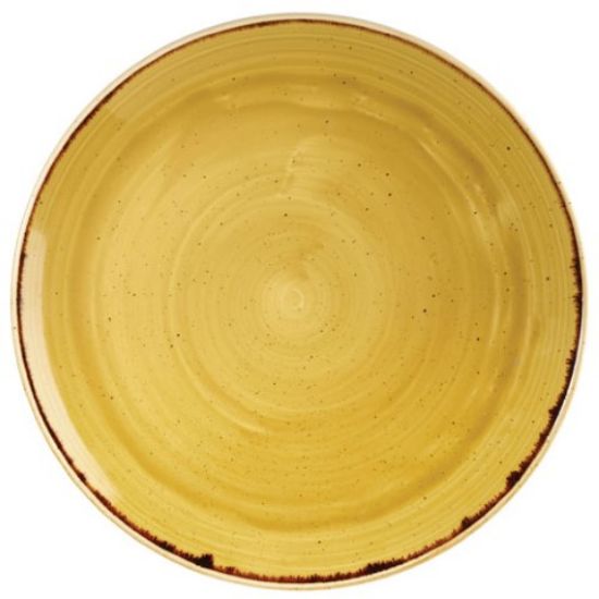 Picture of CHURCHILL STONECAST MUSTARD SEED YELLOW COUPE PLATE 12.75" (CASE OF 6)