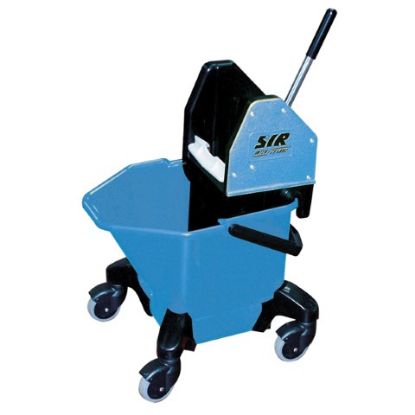 Picture of JANGRO TC20 COMBO BUCKET/WRINGER WITH CASTORS 20LTR BLUE