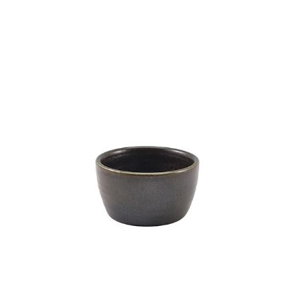 Picture of TERRA PORCELAIN CINDER BLACK RAMEKIN 13CL 4.5oz (12)