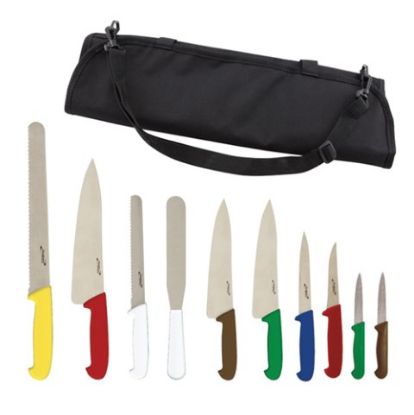 Picture of COLOUR CODED KNIFE SET INCL 10 KNIVES AND CASE