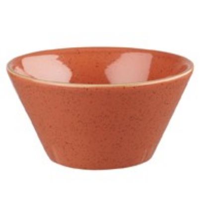 Picture of CASE OF 12 STONECAST ZEST SNACK BOWL 12oz SPICED ORANGE