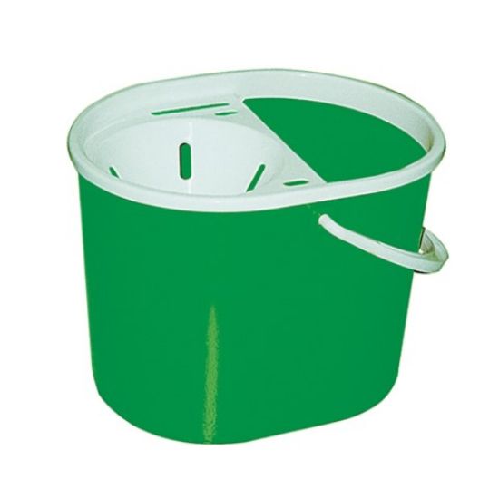 Picture of LUCY OVAL MOP BUCKET & SIEVE 15LTR GREEN