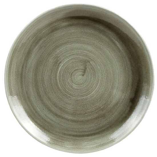 Picture of CHURCHILL STONECAST COUPE PLATE 10.25" PATINA BURNISHED GREEN (CASE OF 12)