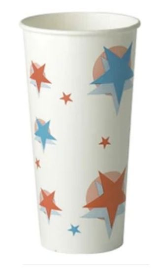 Picture of STAR DESIGN PAPER CUP 22oz 625ML FOR COLD DRINKS (PACK OF 50)