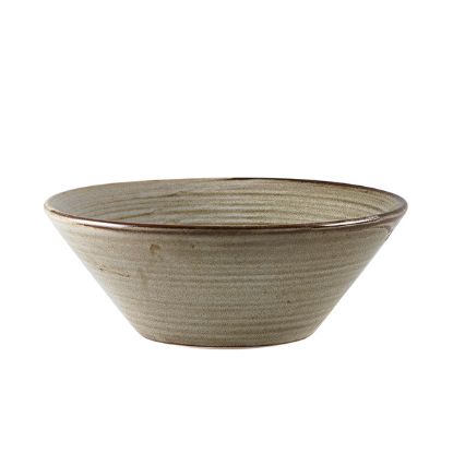 Picture of TERRA PORCELAIN SMOKE GREY CONICAL BOWL 16CM (6)