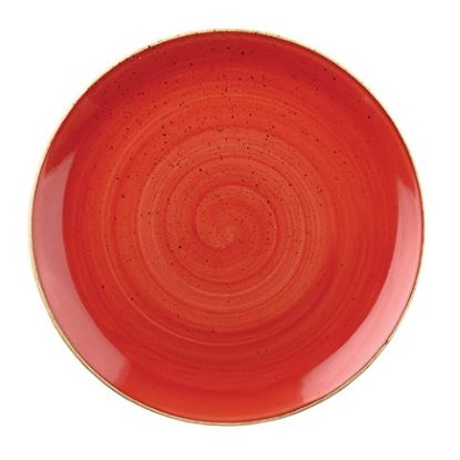 Picture of CASE OF 12 STONECAST COUPE PLATE 26CM 10.25" BERRY RED