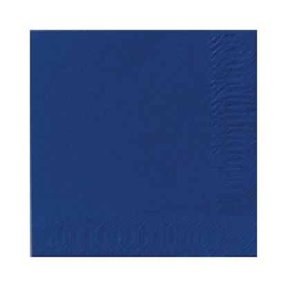 Picture of PACK OF 125 DUNI TISSUE LUNCH NAPKIN 33CM 2PLY DARK BLUE