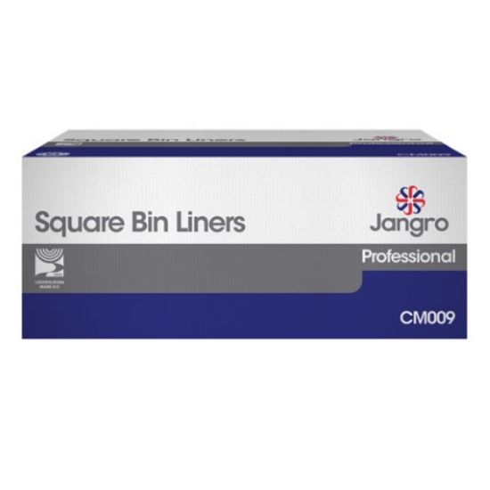 Picture of JANGRO SQUARE WHITE BIN LINER 6/7MU 24/28G 15X24X24" 30L (100)