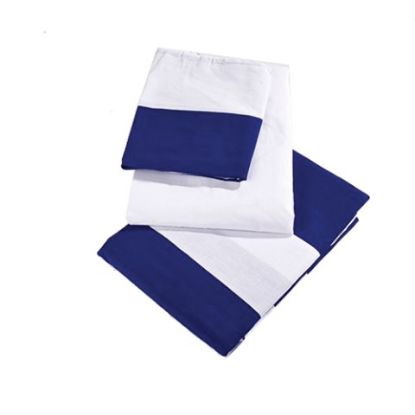 Picture of SINGLE STRIPED BLUE LINEN SET