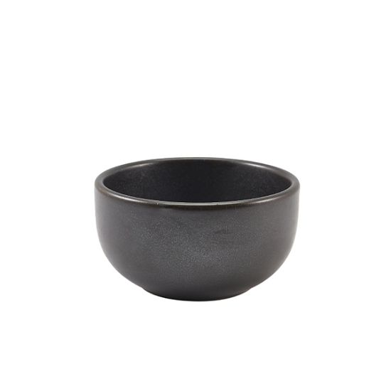 Picture of TERRA PORCELAIN CINDER BLACK ROUND BOWL 12.5CM (6)