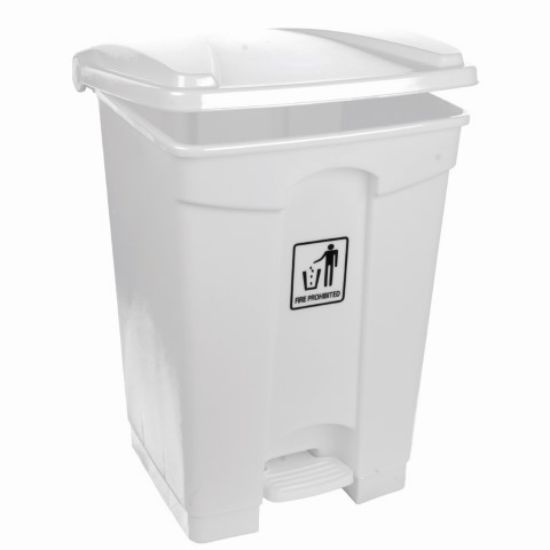 Picture of 45LTR WHITE PEDAL BIN H610XL400XW405