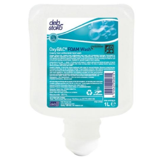 Picture of DEB OXYBAC PERFUME-FREE ANTIBAC FOAM HAND WASH 1LTR(6)