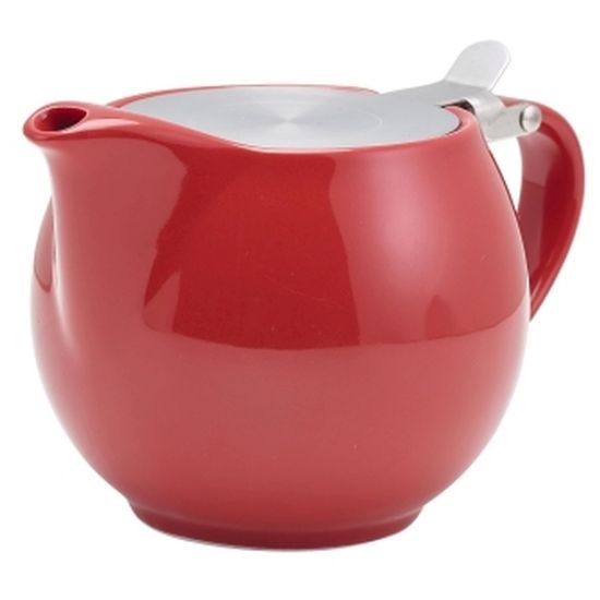 Picture of GENWARE PORCELAIN RED TEAPOT WITH ST/ST LID AND INFUSER 50CL 17.6oz (6)