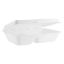 Picture of CASE OF (200)  BAGASSE CLAMSHELL 9x6" 2 COMPARTMENT