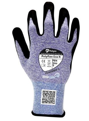 Picture of POLYFLEX ECO N NITRILE GLOVE BLUE/BLACK SIZE 10   (PAIR)