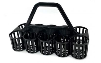 Picture of GLASS/BOTTLE CARRIER TO HOLD 10 BLACK