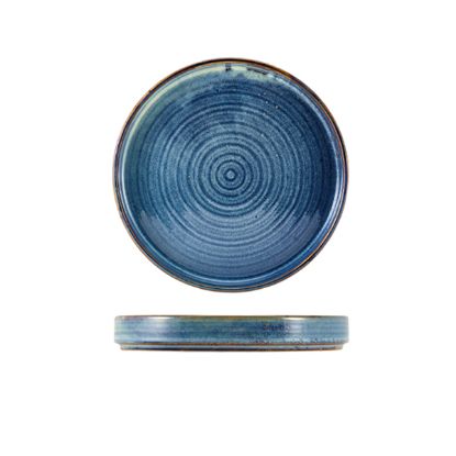 Picture of TERRA PORCELAIN SMOKE AQUA BLUE PRESENTATION PLATE 26CM (6)