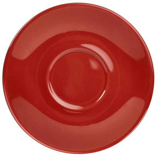 Picture of GENWARE PORCELAIN RED SAUCER 12CM (6)