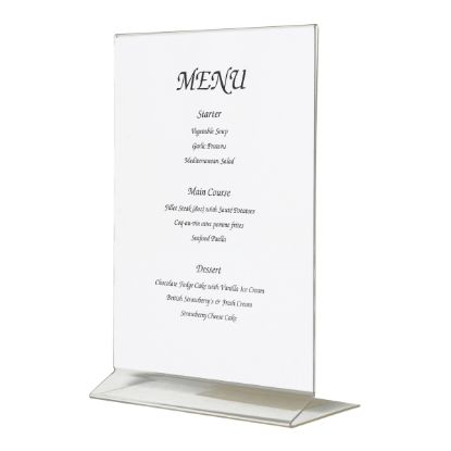 Picture of ACRYLIC MENU HOLDER UPRIGHT A5