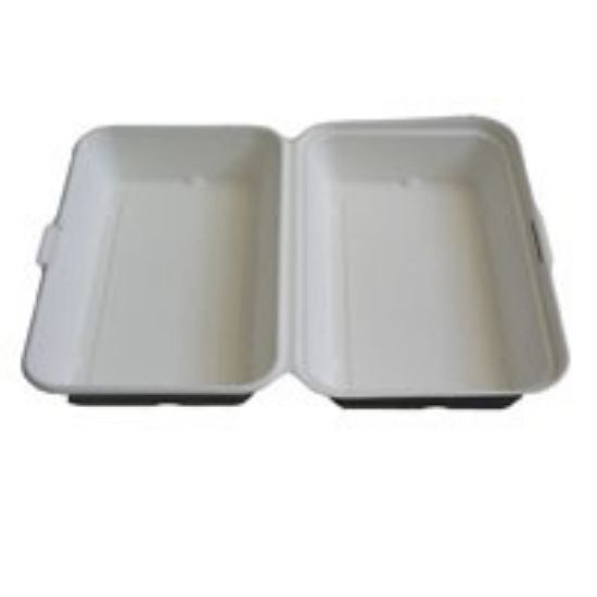 Picture of COMPOSTABLE SUGAR CANE BURGER BOX 239X155X69MM x 50