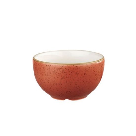 Picture of CASE OF 12 STONECAST PROFILE SUGAR BOWL 8oz SPICED ORANGE