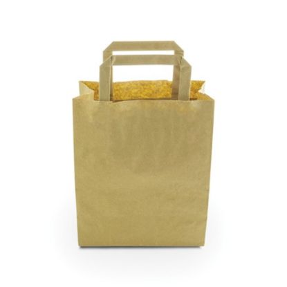 Picture of VEGWARE BAG WITH HANDLE SMALL 175x90x215mm 3.6L (CASE OF 500)