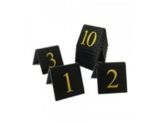 Picture of GOLD ON BLACK 50MM TABLE NUMBERS 31-40