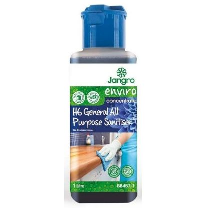 Picture of JANGRO ENVIRO ALL PURPOSE H6 SANITISER CONC 1LTR **LQ** (SINGLE)