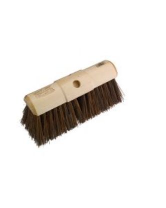 Picture of 13" YARD BRUSH SHERBRO/BROWN POLY DOUBLE HOLE BROOM