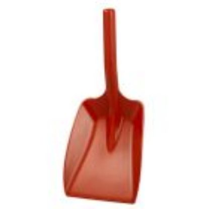 Picture of JANGRO HYGIENE HAND SHOVEL WITH SOFT GRIP RED