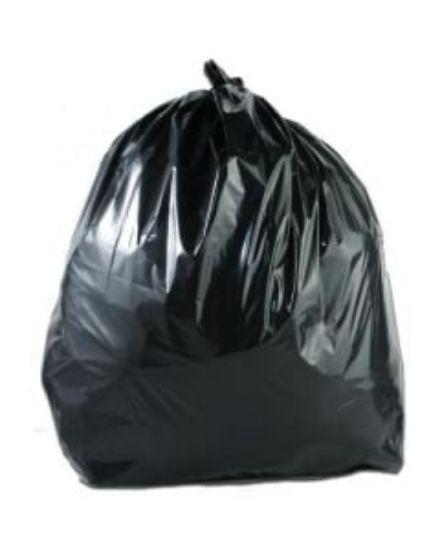 Picture of JANGRO REFUSE SACKS MEDIUM DUTY 18x33x38" BLACK 120L / 18KG (200)