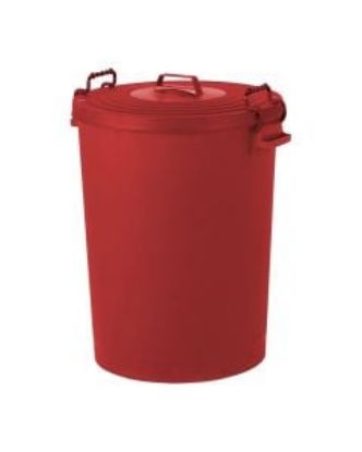 Picture of FOOD GRADE BIN WITH LID 100LTR RED