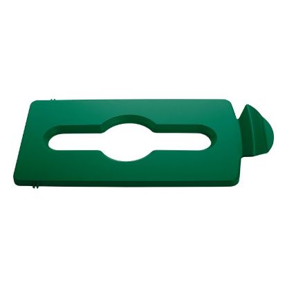 Picture of RUBBERMAID SLIM JIM RECYCLING CENTRE MIXED RECYCLING LID - GREEN