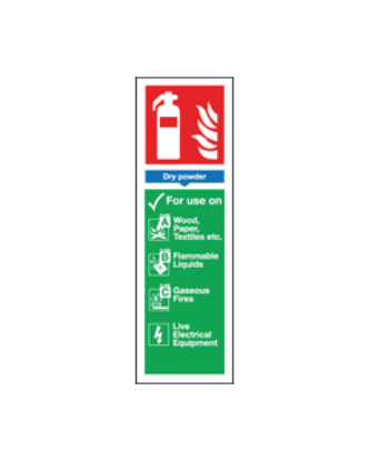 Picture of DRY POWDER EXTINGUISHER SIGN 300X100 S/A