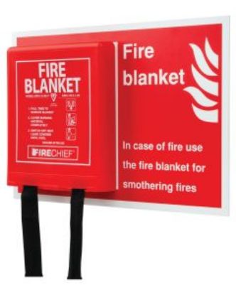 Picture of FIRE BLANKET & SHADOW BOARD INCL BLANKET 250mm X 350mm